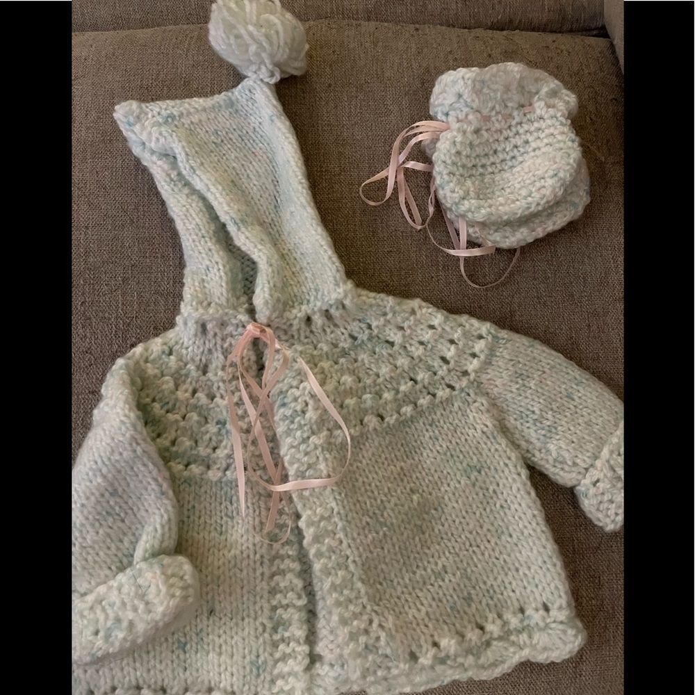 Made with Love! HandKnit Sweater, multicolored pastels